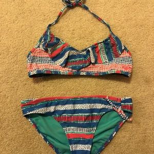 Roxy bikini top and bottom